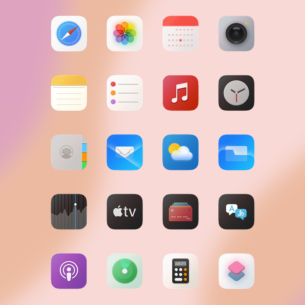 iOS App Icons - Vision OS